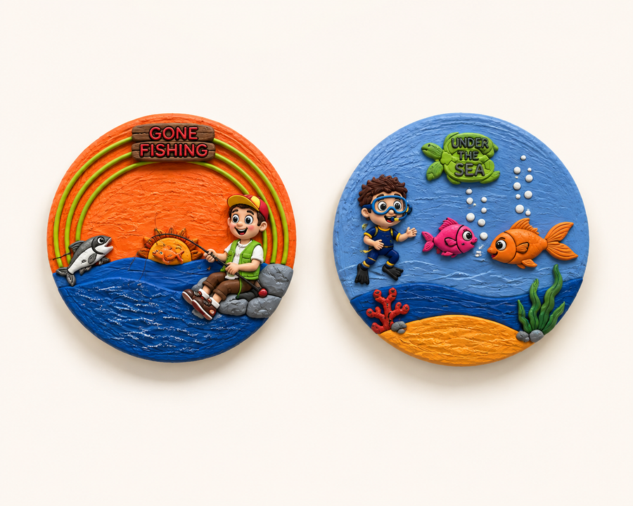 Fridge Magnet Aquarium Theme Kit