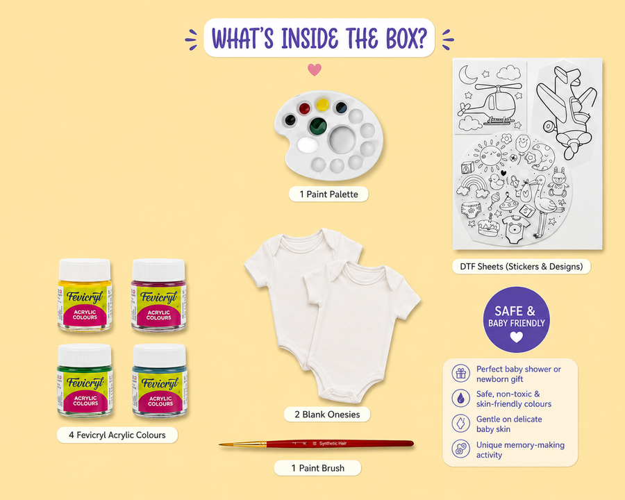 Newborn Onesie Hand Paint Kit