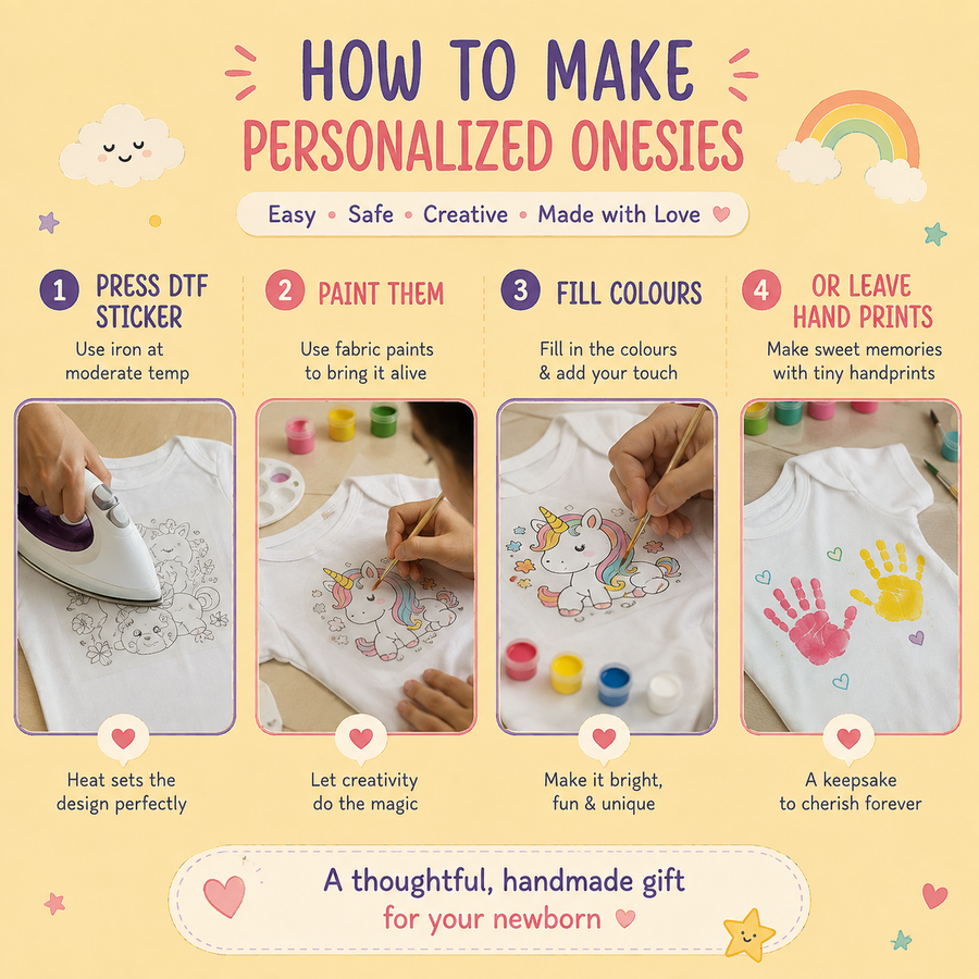 Newborn Onesie Hand Paint Kit