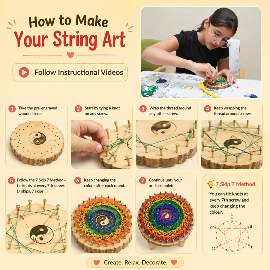 Mandala String Art Kit
