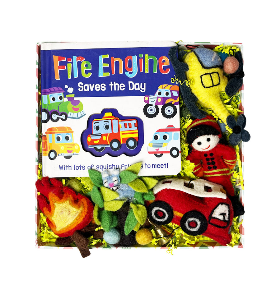 Story Box - Fire Engine Saves the Day Theme – toddler activity box by Creste
