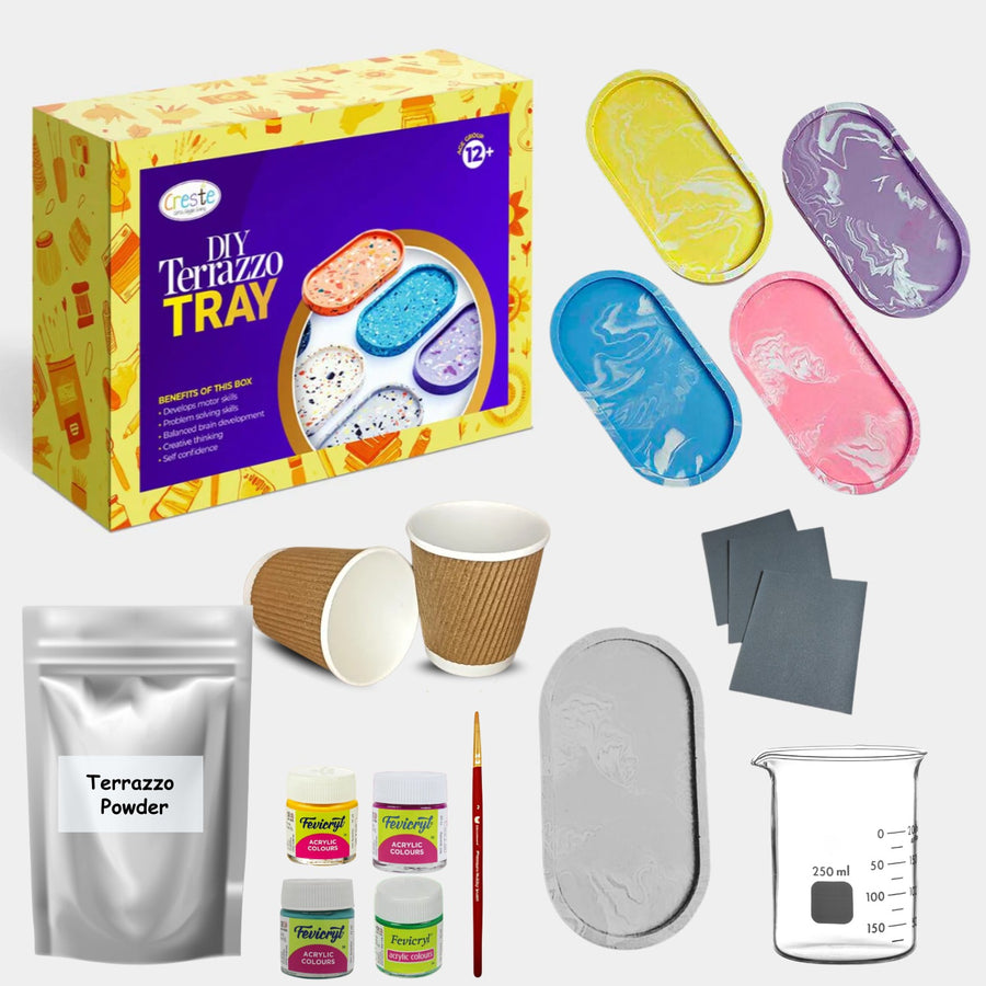 Terrazzo Tray Making Kit – DIY kit for kids by Creste