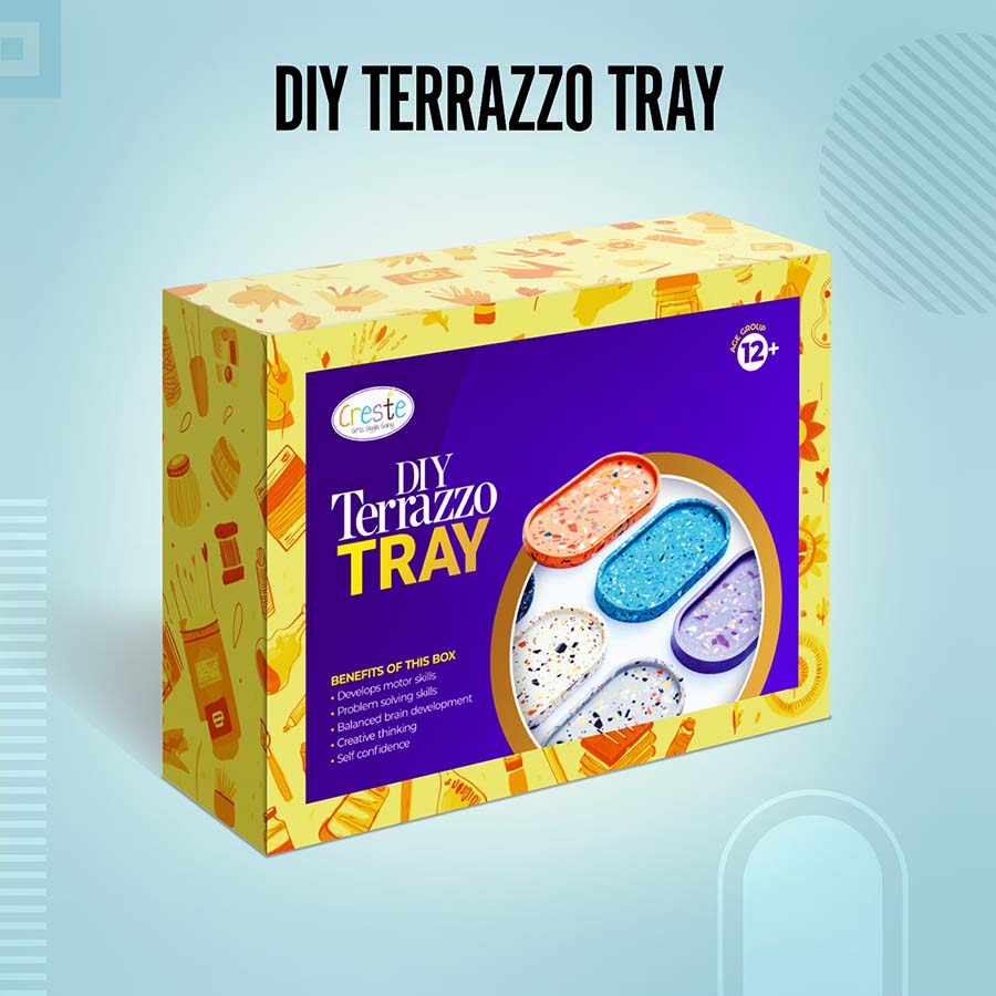 Terrazzo Tray Making Kit – DIY kit for kids by Creste