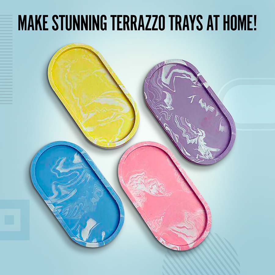 Terrazzo Tray Making Kit – DIY kit for kids by Creste