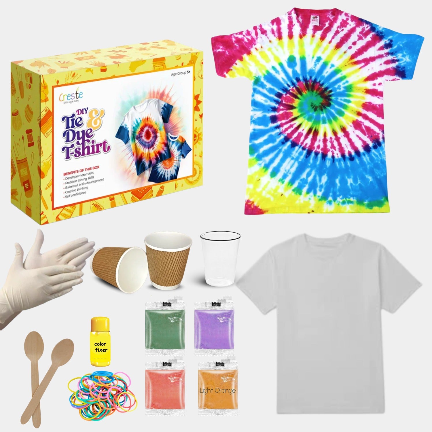 DIY Tie and Dye Tshirt Kit | 5years+