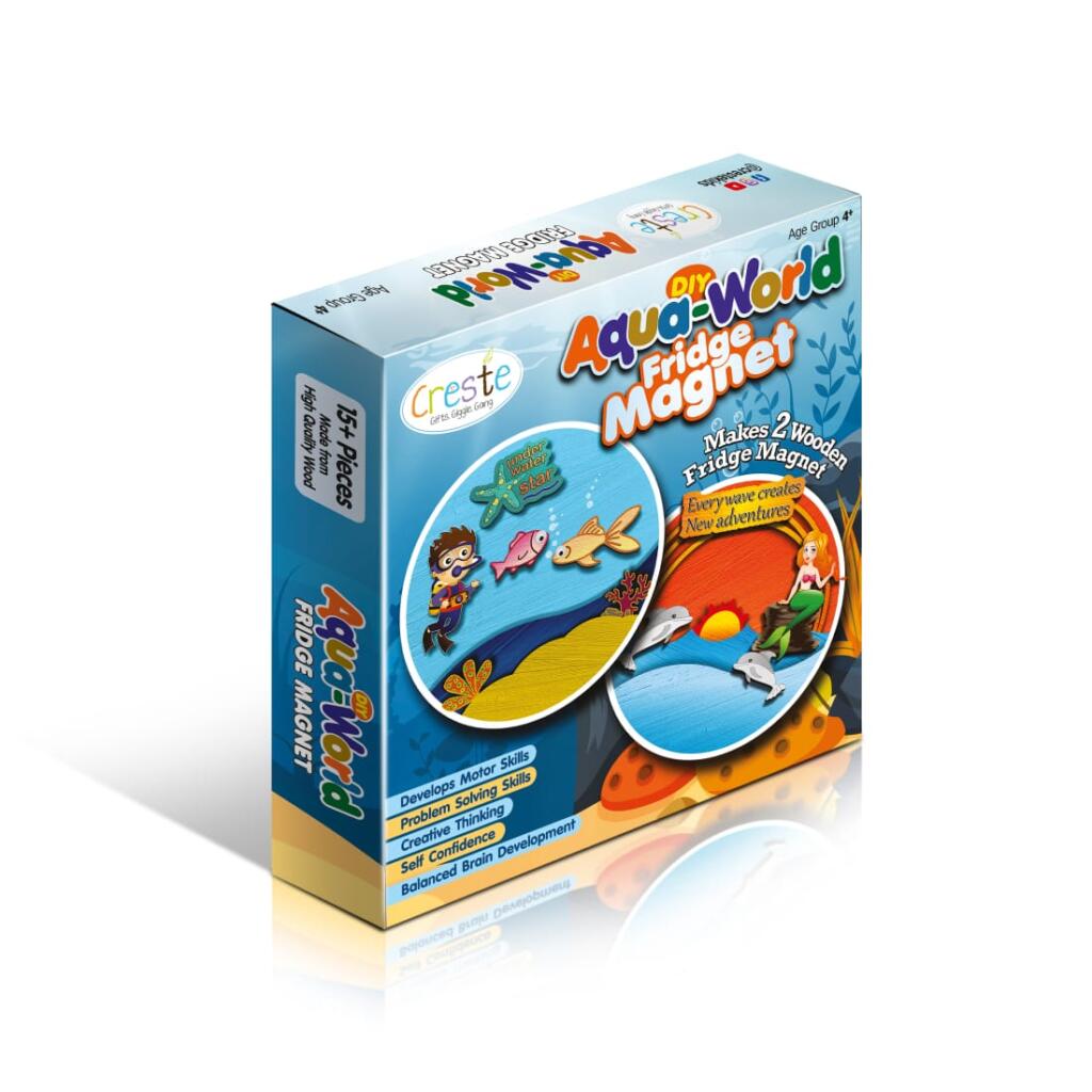 Image of Crestekids DIY Aqua fridge magnet Box (Front)